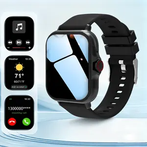 New Smart Watch for Men and Women, Wireless Call/sms, Multiple Sports Modes, Remote Camera Control, Fitness Tracker, USB Charging, Silicone Band