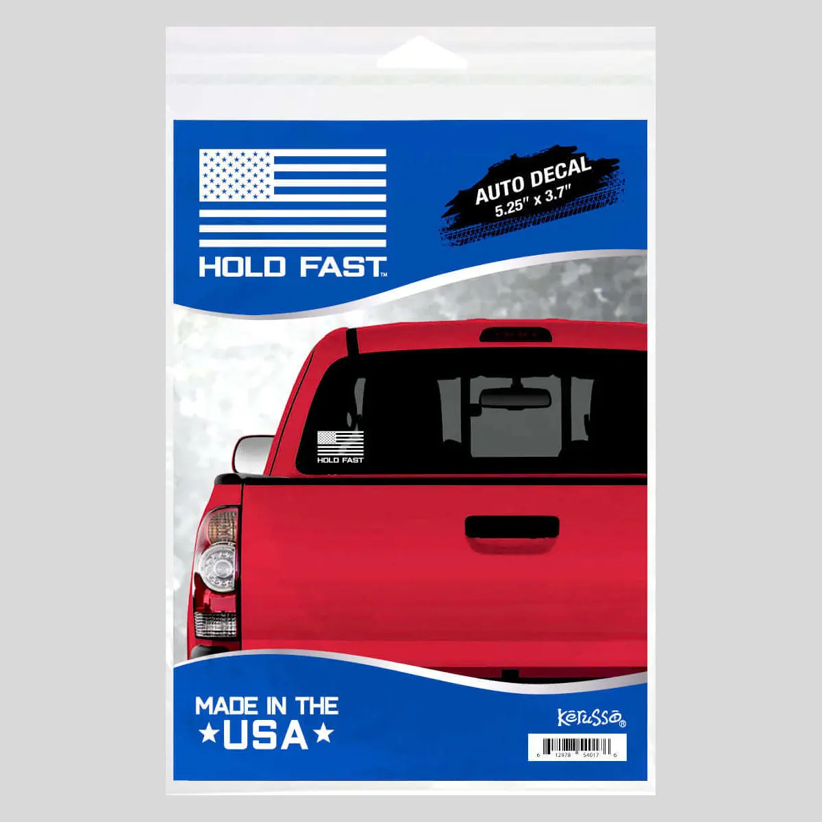 HOLD FAST Flag Logo Vinyl Car Sticker, Automotive Car Accessories, Durable Truck Decals for Vehicle Exterior
