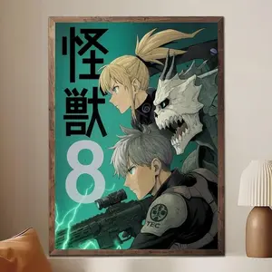 [Sale Off Up To 50%] [Unframe] Kaiju No. 8 Canvas Poster Anime Manga Wall Art
