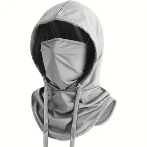 Unisex Multifunctional Protective Gear Hooded Face Mask Set, Ideal for Cycling, Fishing, Running, Outdoor Sports, All-Season Sun Protection
