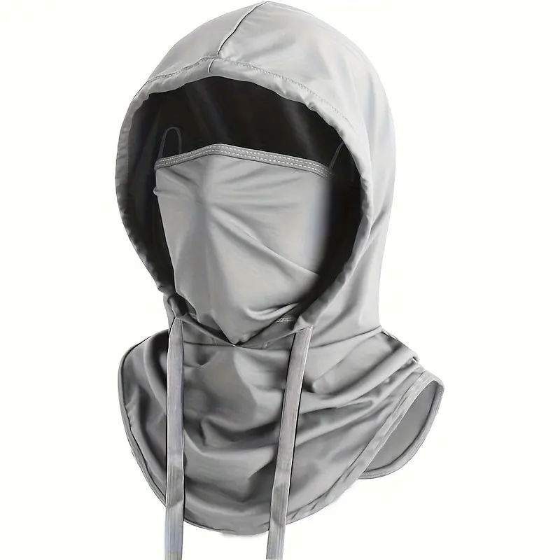 Unisex Multifunctional Protective Gear Hooded Face Mask Set, Ideal for Cycling, Fishing, Running, Outdoor Sports, All-Season Sun Protection