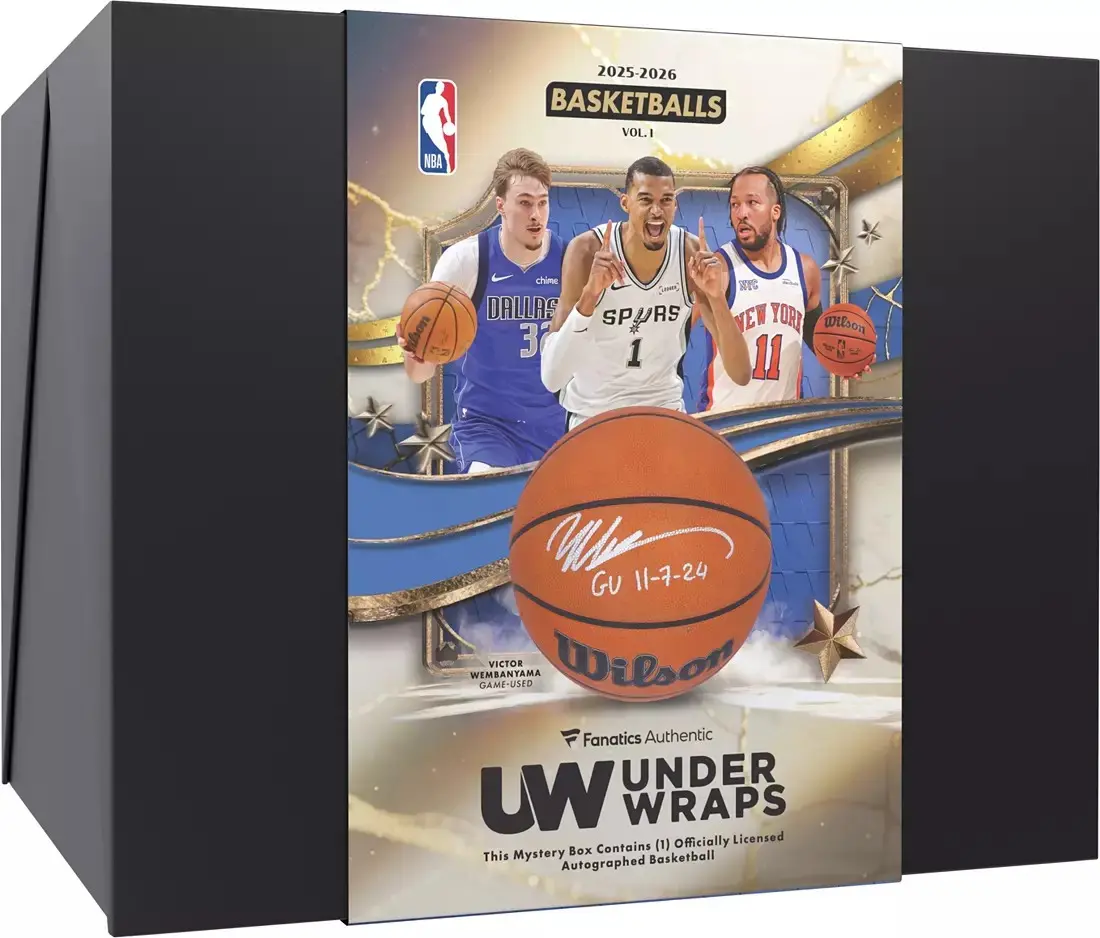 Licensed PYP NBA 2026 Fanatics Under Wraps Autographed Basketball, Vol 1 - Sports Collectibles Memorabilia Break Item