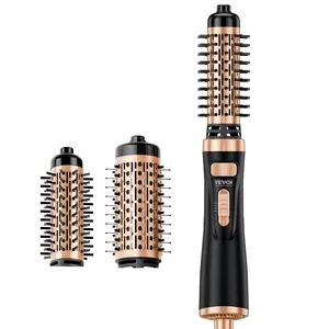 Father's Day Gift VEVOR Rotating Hair Dryer Brush Hot Air Styling Brush with 1.5" and 2" Head