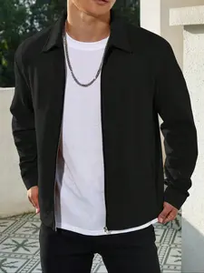 Men's Casual Air Layer Jacket, Coats, Lightweight Insulated Liner, Plush Lining, Perfect for Outdoor Activities & Daily Wear