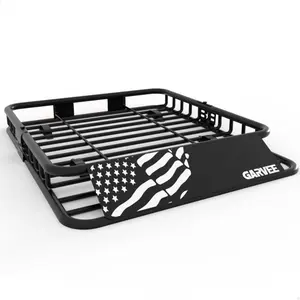 Garvee 64 in x 39 in Universal Roof Rack Carrier Basket, 200 LBS Capacity Car Cargo Rack with Extension Luggage Holder Basket Heavy Duty for SUVs, Trucks, Vehicles