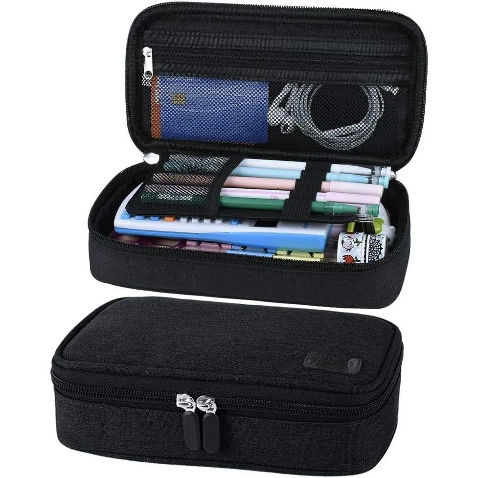 Big Capacity Pencil Case Large Pencil Bag Pouch Pen Case Pencil Marker Holder Stationery Storage Makeup Bag for Office Supplies Adults