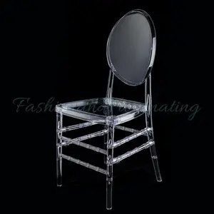 O Back | 4 Pack 37″ Tall Clear Resin Armless Stacking Chair