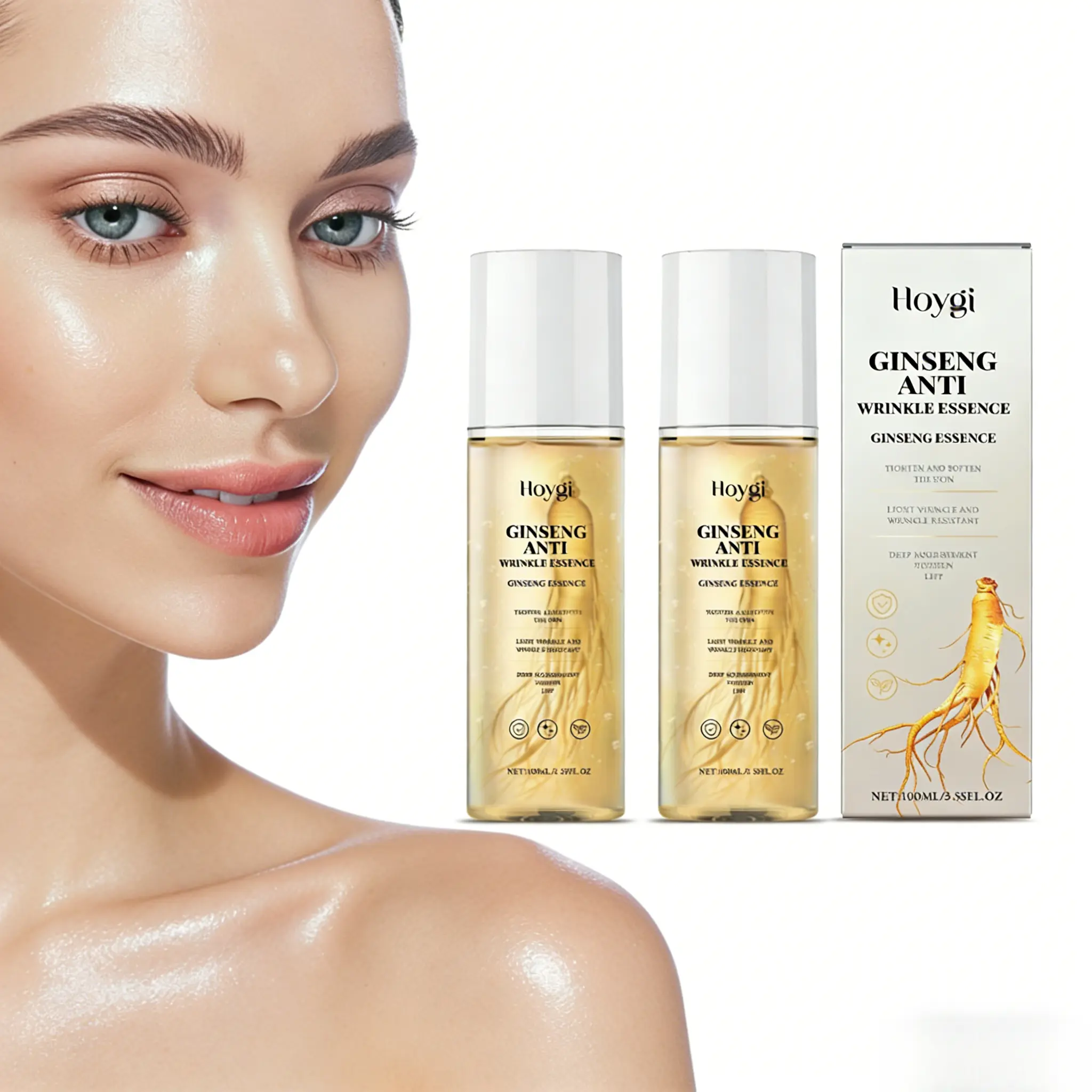 Ginseng Firming Serum 100ml |   Anti-Aging Face Serum to Reduce Fine Lines & Eye Wrinkles, Deeply Nourish, Hydrate, Tighten & Lift Sagging Skin, Boost Elasticity for Smooth, Plump, Youthful Glow Skincare Repair Treatment Care serum, Moisturizer, Glycerin