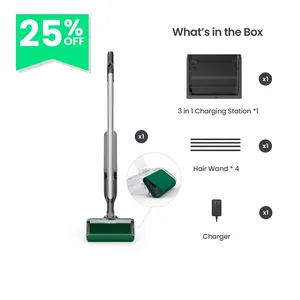 Cordless Wet Dry Vacuum Cleaner Alternative, 4-in-1 Pickup Mop with Self-Cleaning, No Clog, One Pass for Pet Hair, Spills & Hard Floors – Moprobo M2 Turbo