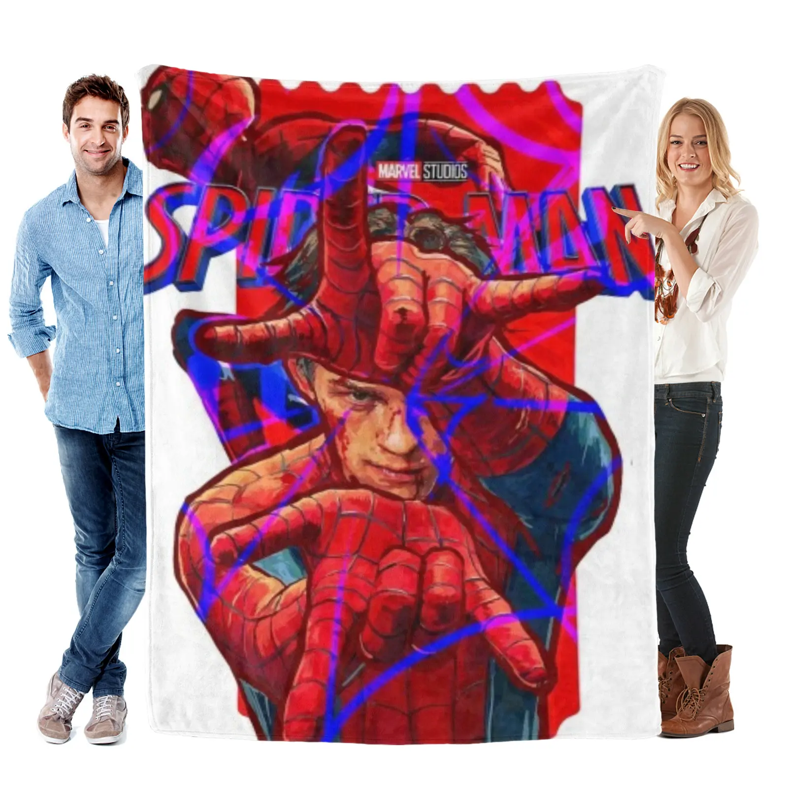 Marvel Spider-Man Brand New Day Flannel Blanket Ultra Soft Lightweight Machine Washable For Couch Bed Living Room Office Travel And Everyday Use