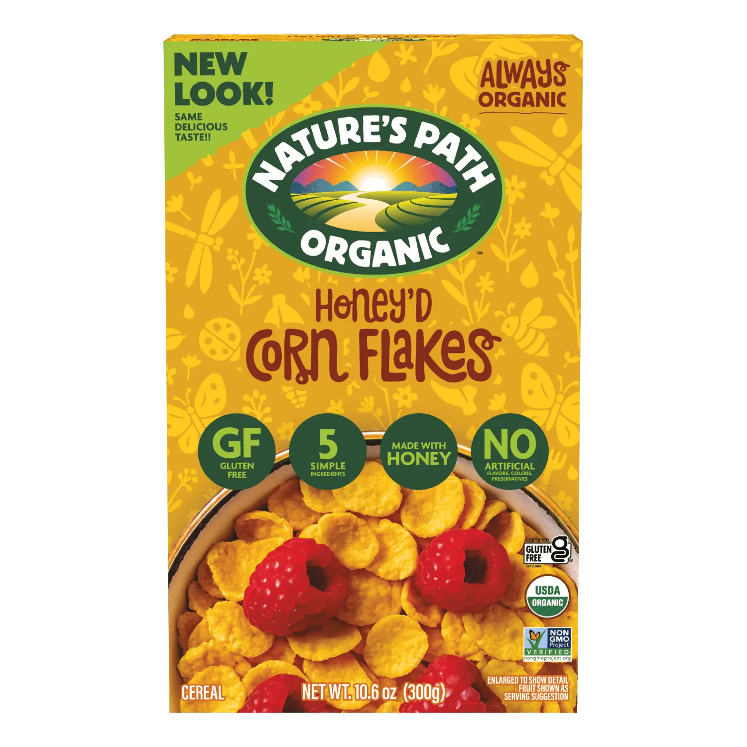 Nature's Path Organic Honey'D Corn Flakes Gluten Free Cereal