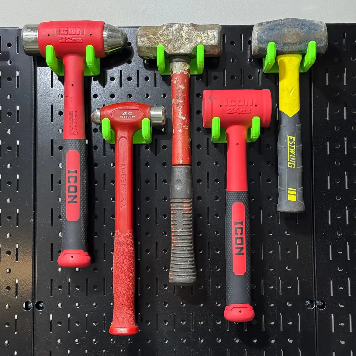 Bend 3Dp - Wall Control / Skadis / Wall Mounted Hammer Holder