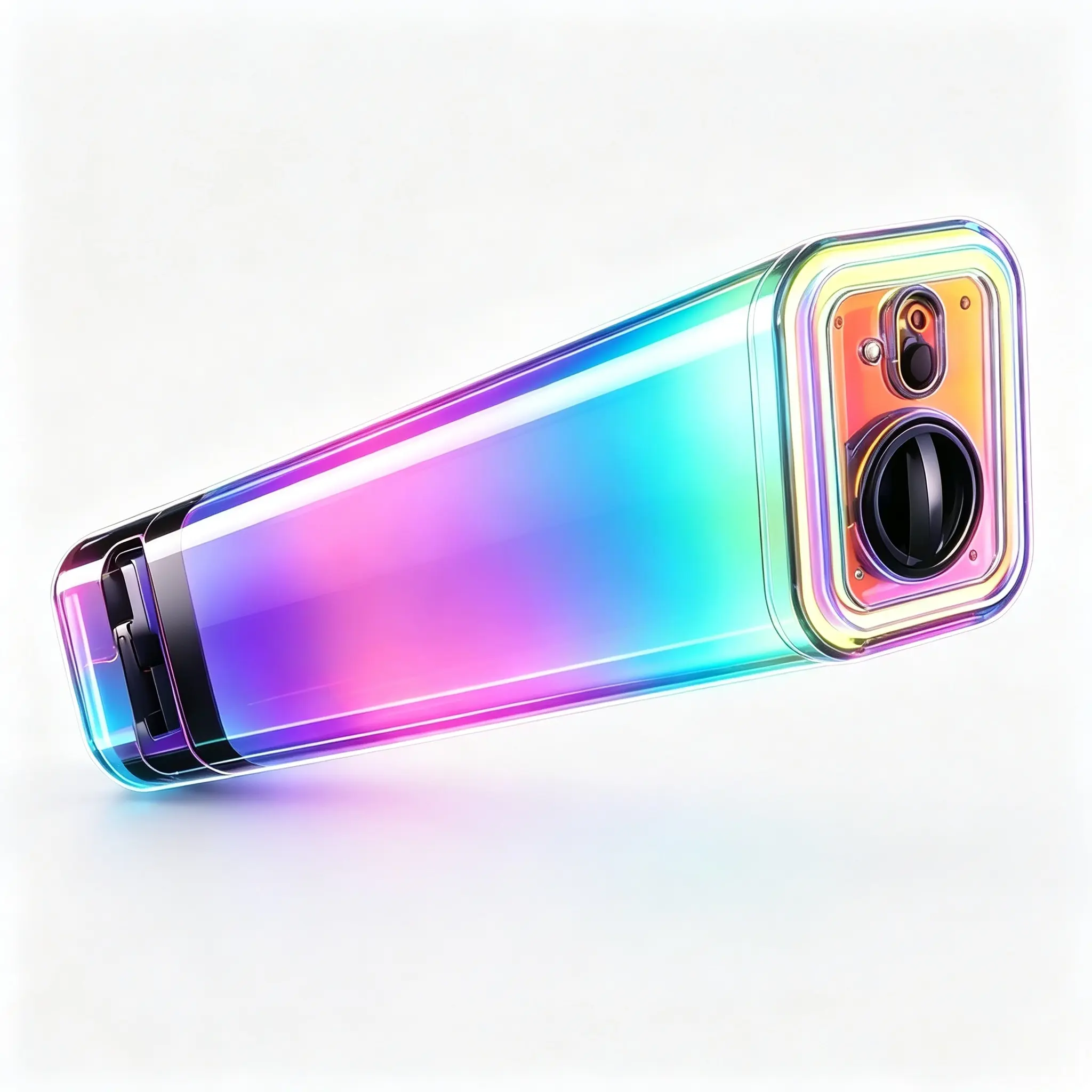 Gradient Light Up Electric Water Gun Toy, 1250ML Large Capacity Rechargeable Automatic Water Blaster with 2 Spray Modes, Fast Refill LED Glow Water Toy with Sound Touch Function for Outdoor Pool Backyard Summer Party Gift for Kids Teens