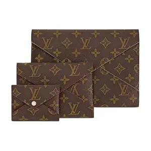 Louis Vuitton Neverfull Kirigami Envelope Pouch in Brown Canvas for Women