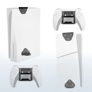 2-in-1 (Wall & Desk) Mount Designed for PS5 & PS5 Slim + 2 Controller Mounts