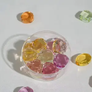 [New Arrival] Viral Diamond Candy Jar Fruit Flavors & Healthy Isomalt,Perfect for Weddings, Cake Decor, Afternoon Tea & Gifts Sweet 80G Hard Candy per Jar
