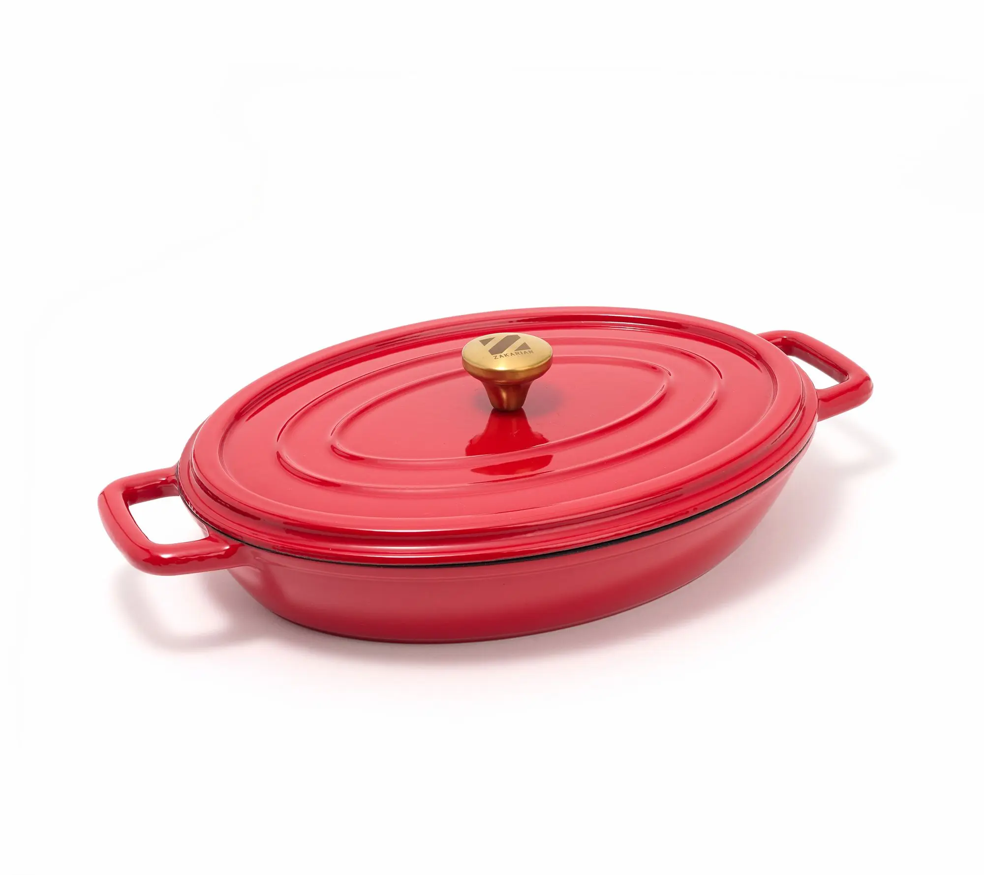 Geoffrey Zakarian 2.75-qt Cast Iron Oval Casserole w/Lid