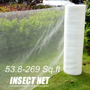 1Pc 60 Mesh Garden Bug Netting 53.8-269 Sq ft Insect Barrier for Protecting Vegetables Fruits Flowers & Agricultural Crops Multiple Sizes Weather Resistant Net