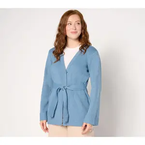 BEAUTIFUL by Lawrence Zarian Tie Waist Cardigan Sweater