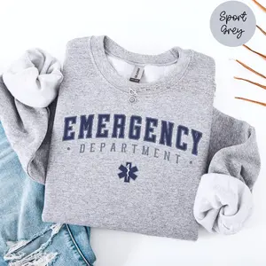 Emergency Department Sweatshirt, Emergency Room Sweater, ER Nurse Crewneck,, ER Squad Gift For Coworkers