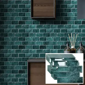3D Peel-and-Stick Splash-Proof Metro Tiles Waterproof and mold-resistant Ideal for living rooms, kitchens, bathrooms, balconies, and vanities Perfect for home accent walls 20 tiles per pack Decorative smooth sticker accents   Ornaments wall panels