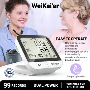 Electronic sphygmomanometers Blood  pressure  monitor one-touch operation large display digital bp machine portable bp monitor tensiometro digital esfigmo manómetro Healthcare Kit