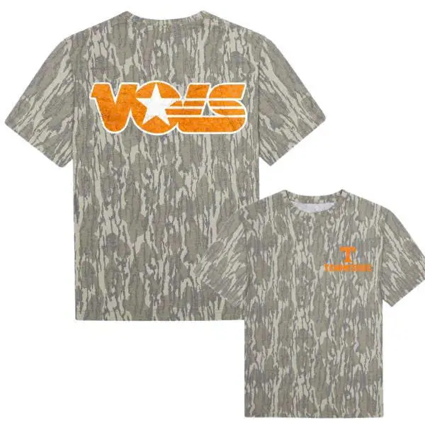 Vols Mossy Oak Original Bottomland Tee For Men And Women. Camo Pattern Men's T-shirt, Size S-5XL, Style Camo 3D T Shirt