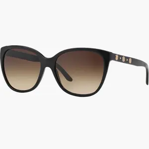 Pre-owned Versace Acetate Sunglasses with Gradient Lenses and Gold Tone Details