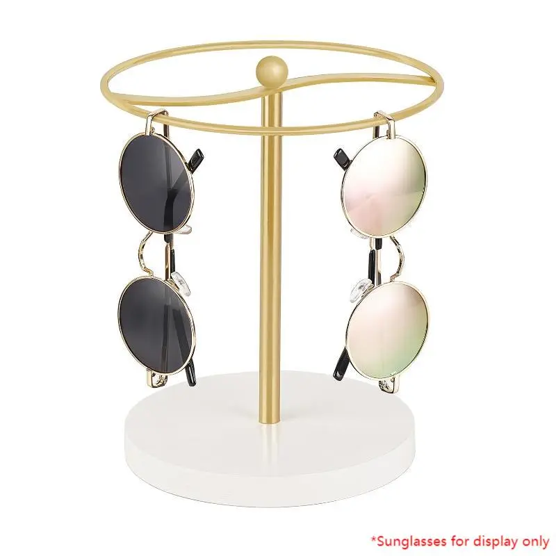 Sunglasses Organizer, 1 Count Glasses Holder Stand, Sunglass Storage Display Shelf Eyeglasses Rack for Up To 12 Pairs Of Eyewear Glasses for Table Dresser Desk Countertop