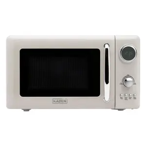 Haden 700 Watt 0.7 Cubic Foot Microwave Oven with Digital Controls, Putty/Chrome