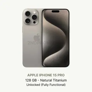 Refurbished Apple iPhone 15 Pro 128GB Unlocked Excellent Condition Refurbished Apple iPhone 15 Pro 128GB Unlocked Excellent Condition