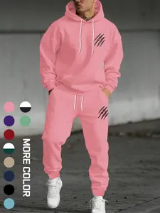 Men's Sweatpants with Hoodie 2 Piece Set Hoodie Sweatsuit Set Streetwear Tracksuit Set College Style Casual Long Sleeve Sport Workout Jogging Fashion Outfits Suit TikTokShopBlackFriday TikTokShopCyberMonday