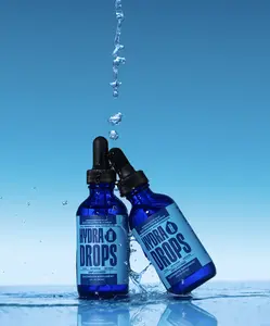 Hydra Drops - 2 Bottle Pack Sea Mineral Electrolyte Drops | Zero Sugar Zero Calories | 60 Servings