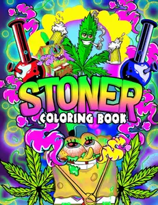 Cartoon Stoner Coloring Book - 90's Cartoon Stoner - Paperback