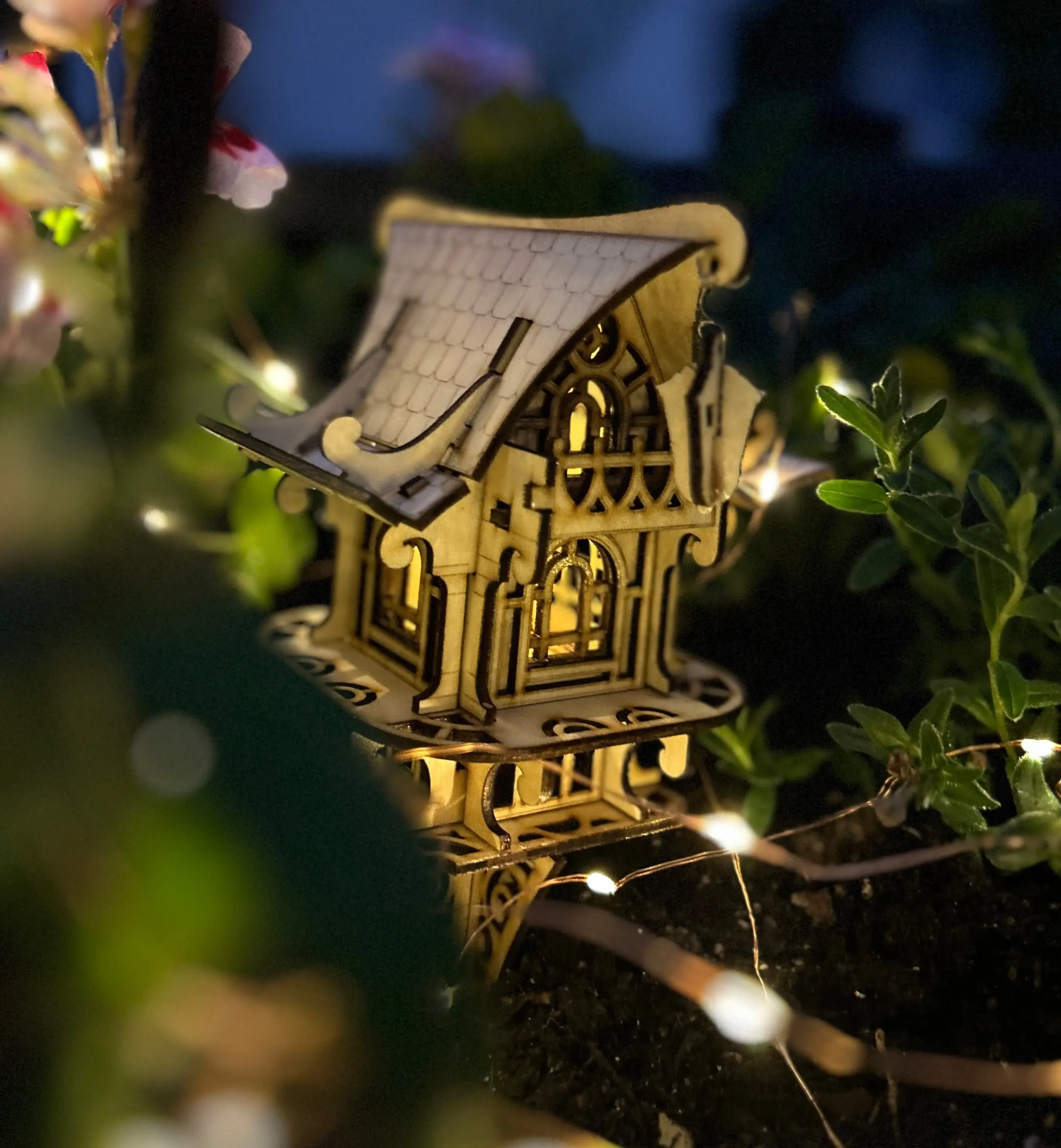 DIY Fairy House Kit | Whimsical Miniature Cottage for Planters & Gardens | Magical Woodcraft Puzzle