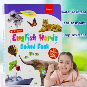 Children's Early Education E-Book & Electronic Educational Device, Toddler Learning Companion Reader: 13 Themes and 300+ Words