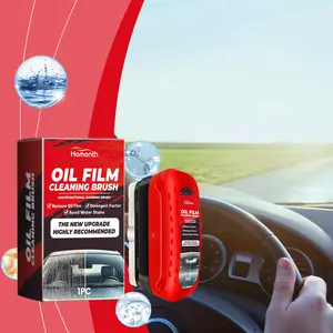 Automotive Oil Film Cleaning Brush, Arhdcompuly Glass Cleaning Board, Oil Film Remover for Car Window, Automotive Oil Film Cleaner, Glass Oil Film Remover for Car