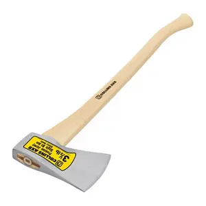 Collins 32731 3.5 lbs Premium Single Bit Axe, Forged Steel, Hickory Grip, Replaceable Head