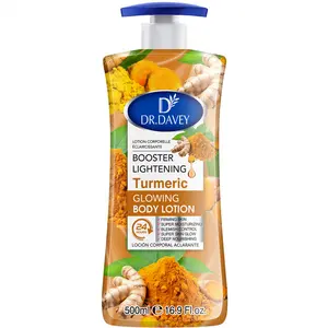 500ML DR.DAVEY Turmeric Glowing Body Lotion, Body Care, Daily Moisturizing Lotion, Large Capacity Four Seasons Moisturizing, Hydrating, Refreshing, Non-greasy, Fragrant for the Whole Family, Body, Face, Hand, Foot, Travel, Gifts for Family and Friends