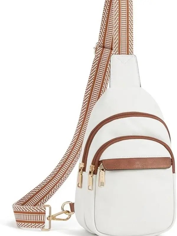 Sling Bag for Women Leather Crossbody Bags Fanny Pack Chest Bag for Travel
