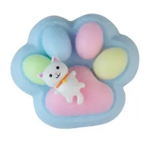 Taba-Licious Fluffy Paws Squishy Toy - Colorful Paw Themed Design for Collecting Gifting Easter Baskets or Daily Fun