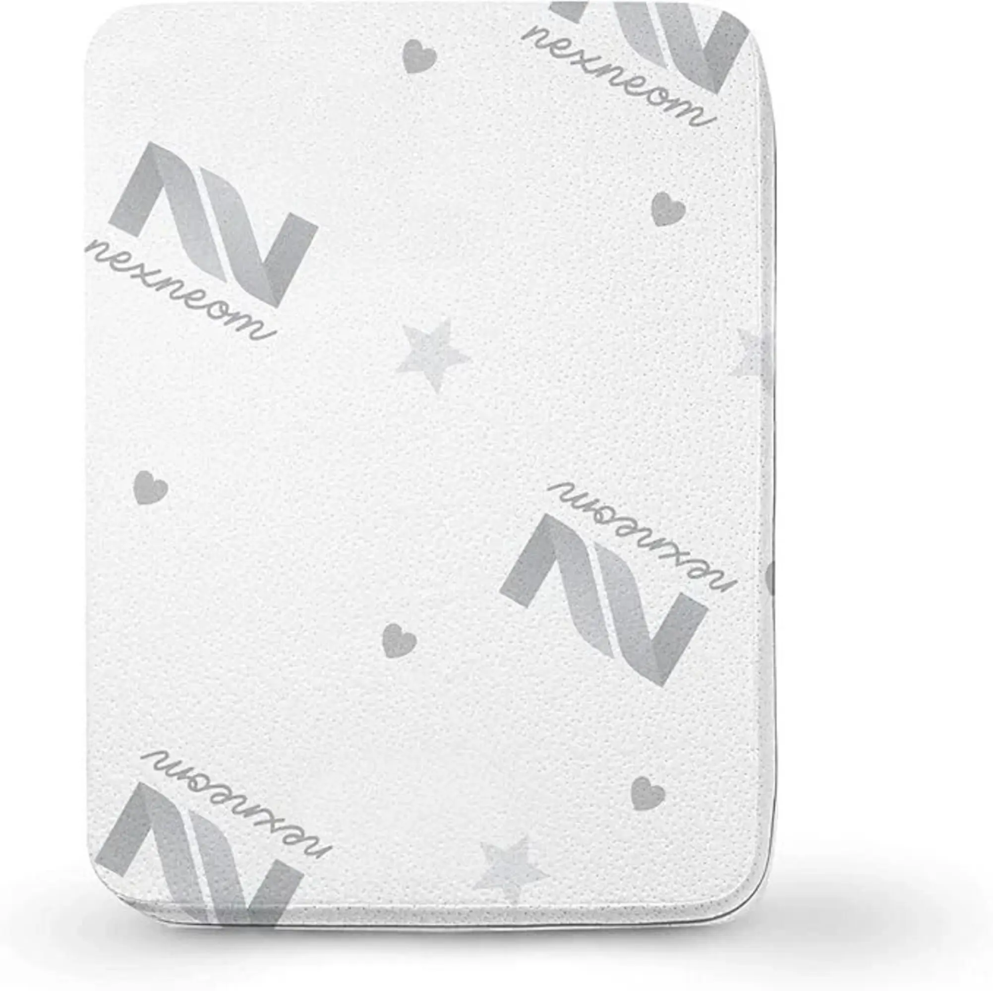 Unisex Portable Playpen Memory Foam Mattress, 38x26in Breathable Durable Bedding with Polyester Skin-Friendly Cover