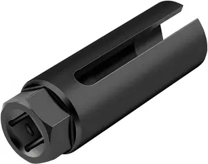 Car Oxygen Sensor Socket with Side Wire Cutout, 1/2" Drive by 7/8 Inch 6 Point Vehicles O2 Removal and Installation Tool, Auto Oxygen Sensor Wrench Removal Tool, Universal Fit (8MM/Black)