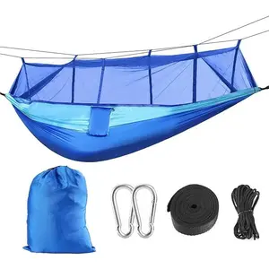 600lbs Load 2 Persons Hammock with Mosquito Net Outdoor Camping Portable Hanging Bed canopy chair