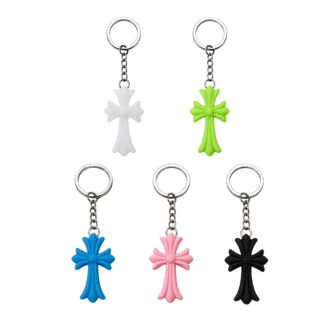 Y2K Colorful Cross Keychain