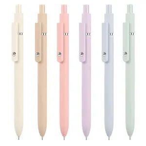 0.5mm Gel Pen, Press Gel Pen, 1 Set Smooth Writing Gel Pen with/without Refill, Quick Dry Pen for Journaling, Cute Aesthetic Pen, Writing Stationery, Office School Supplies for Women Men Student