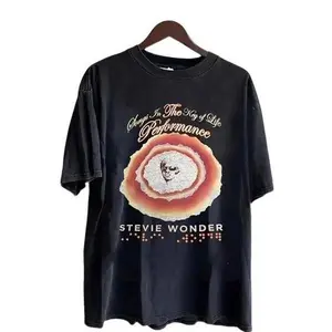 Rare Stevie Wonder Gift For Fan Short Sleeve All Size T-Shirt Cotton Fabric