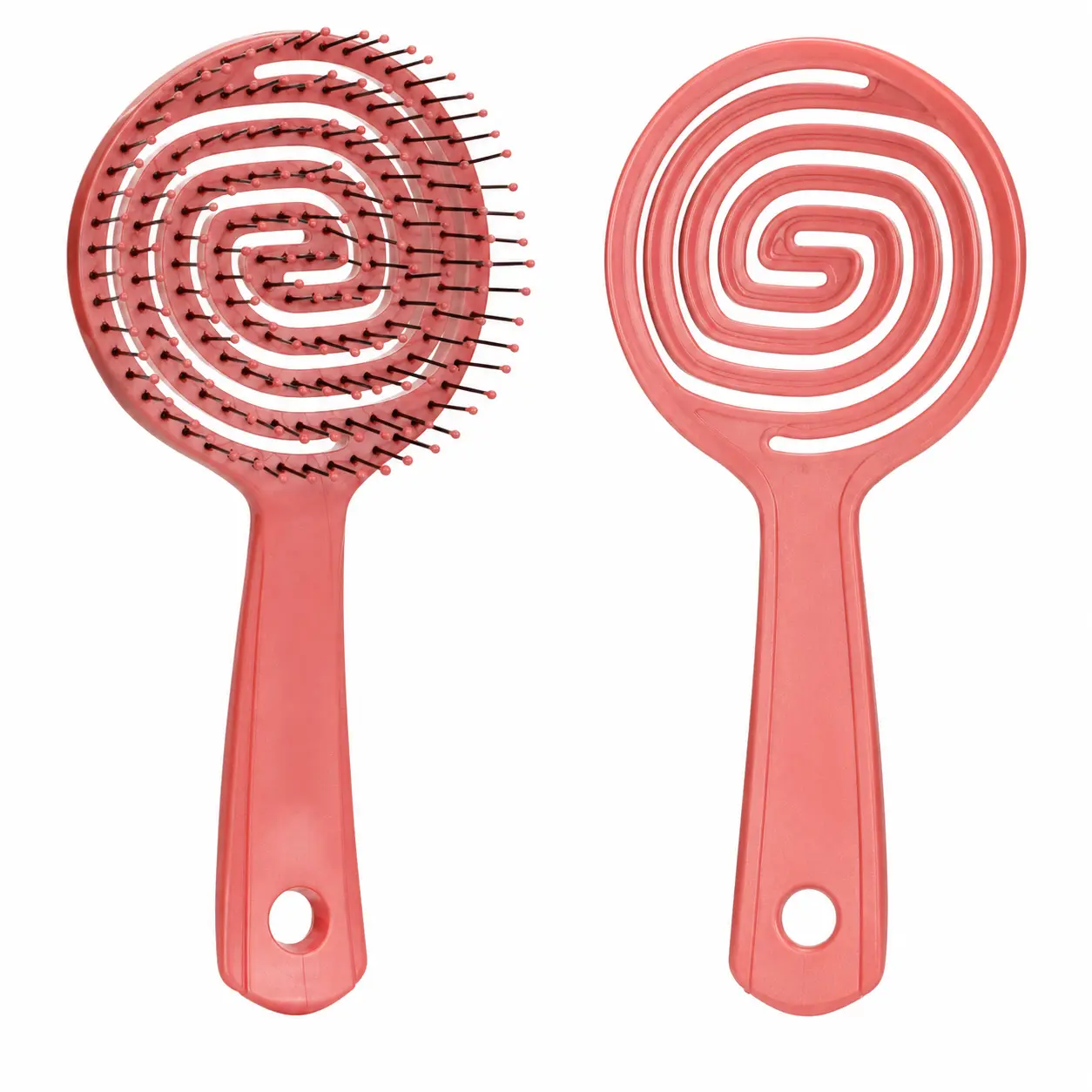 1PCS Hollow Spiral Detangling Hair Brush, Quick Dry Vent Styling Comb for Curly, Thick & Long Hair