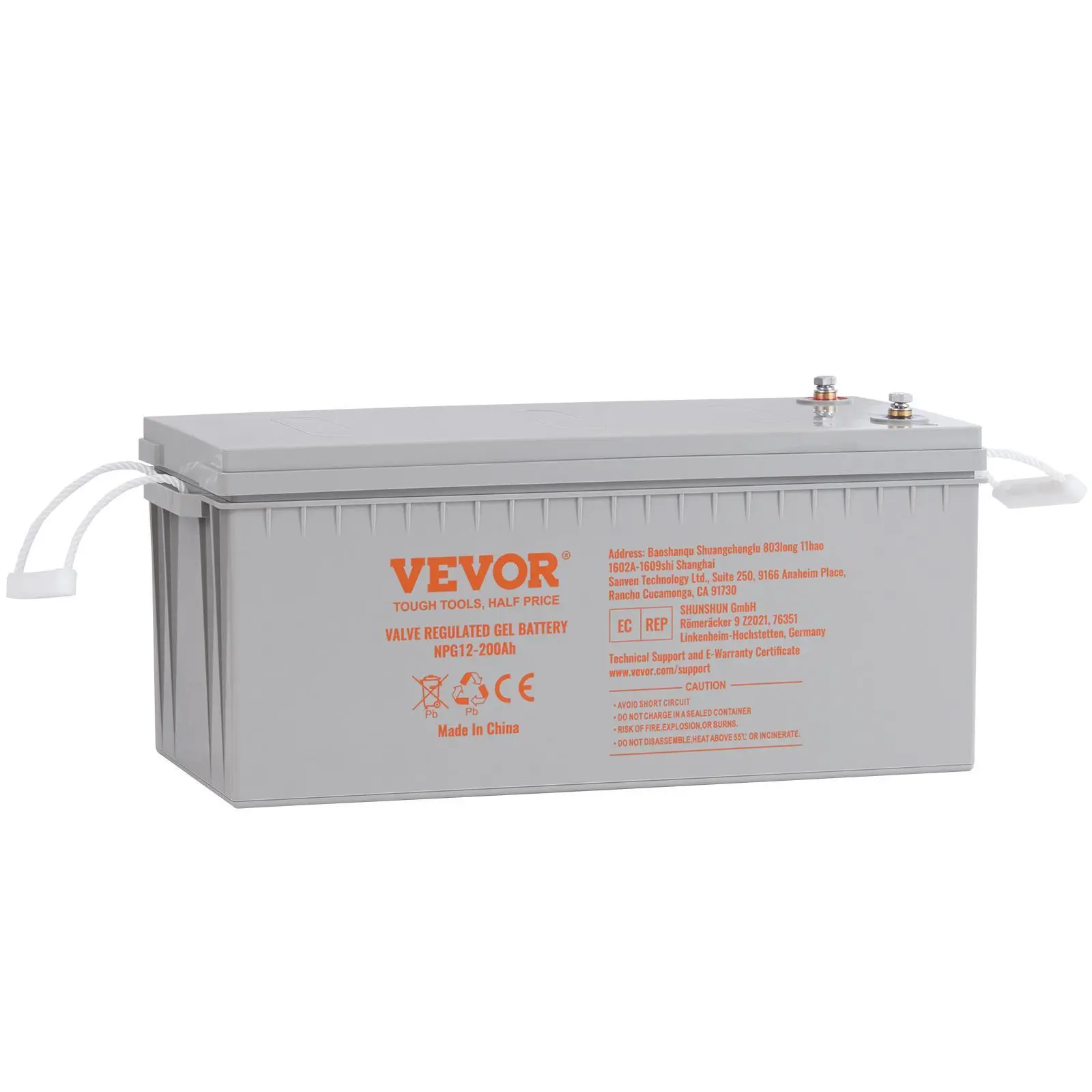 VEVOR Rechargeable AGM Deep Cycle Battery - No Maintenance Required, UL-Compliant, 1400A 5S Burst High Discharge, Low Self-Discharge, Security & Durability - for RV Solar, Off-Grid Use (Various Specifications) Batteries