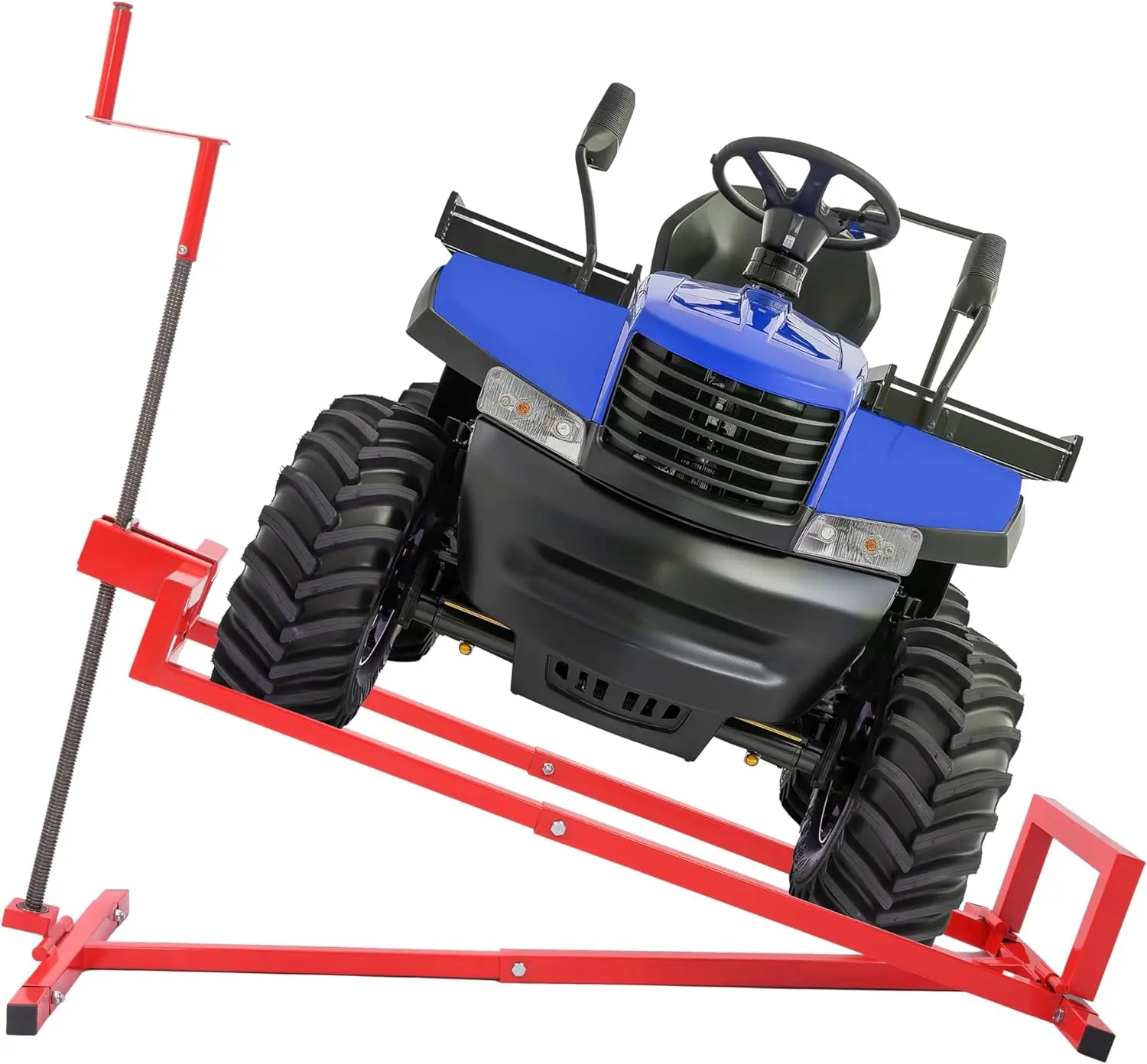 Lawn Mower Lift Jack, Lifting Platform 882 Lbs Capacity Telescopic Maintenance Jack with Manual Handle and Power Tool Extension Handle, Ride on Lawn Mower for Garden Tractors & Riding Lawn Mower